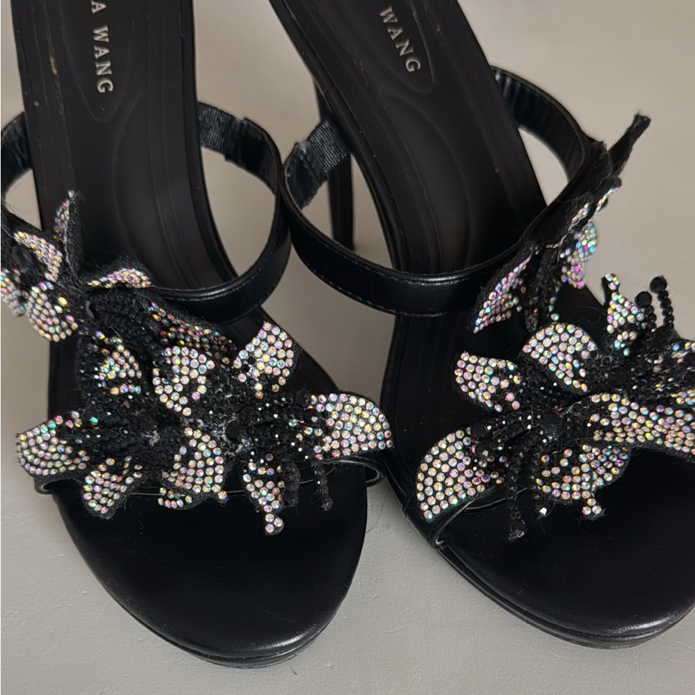 Azalea Wang Black Embellished Heels - Picture 2 of 3